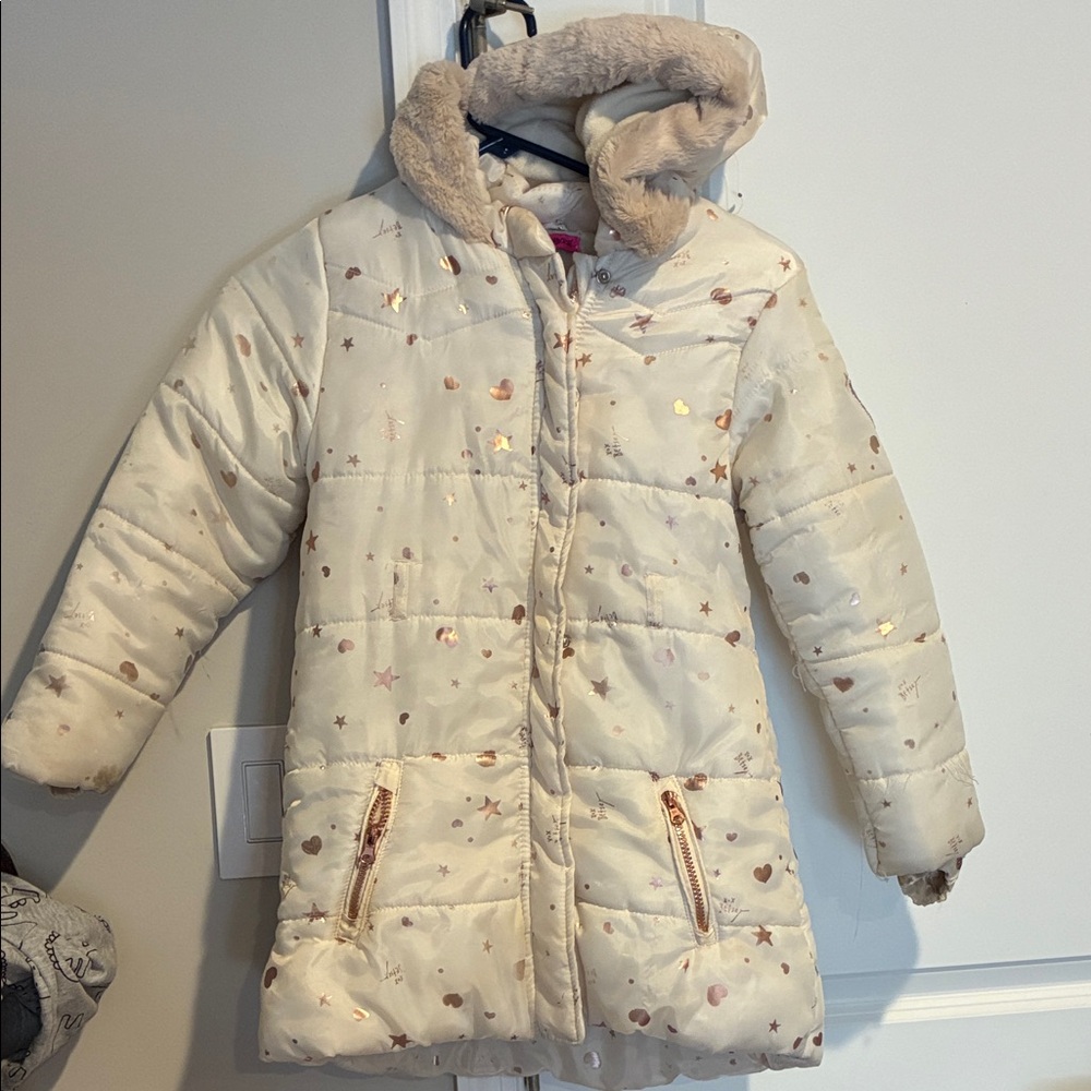 Betsey Johnson Star and Heart Print Coat